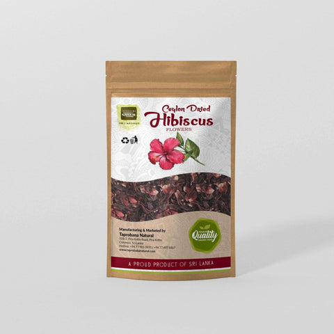Loose Leaf Herbal Tea - Hibiscus Flowers Tea - Taprobana Naturals